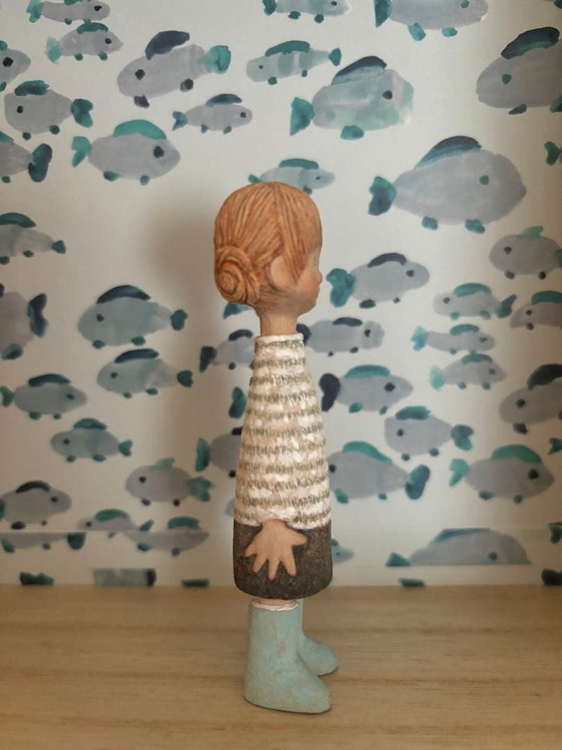 有名作家　ミニチュアドール　木製人形 ドール インテリア 置物 ハンドメイド
