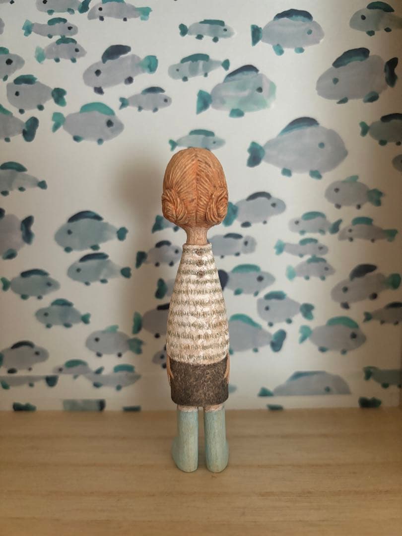 有名作家　ミニチュアドール　木製人形 ドール インテリア 置物 ハンドメイド