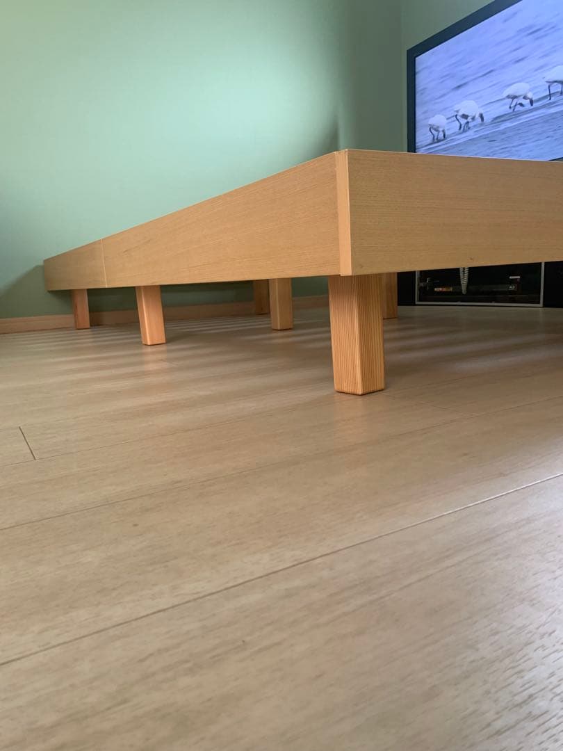 木製シングルベッドフレーム スラット式