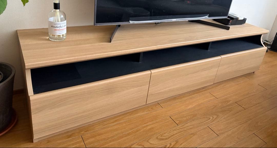 【1/31まで】テレビ台 幅178cm 高さ40cm ナチュラルブラウン