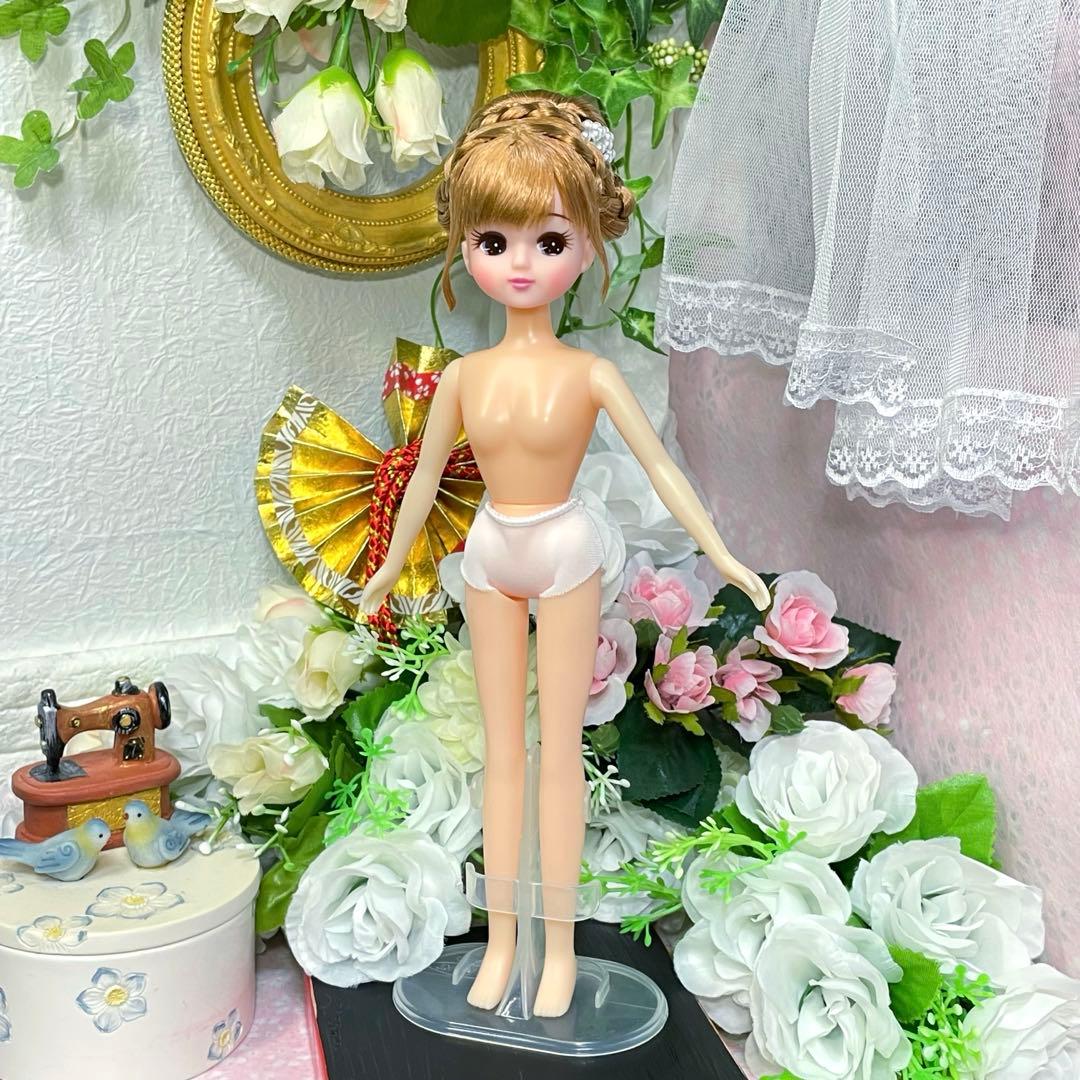 【交渉済み】リカちゃん　ヘアメイク　本体のみ　☆リユース　ハンドメイド