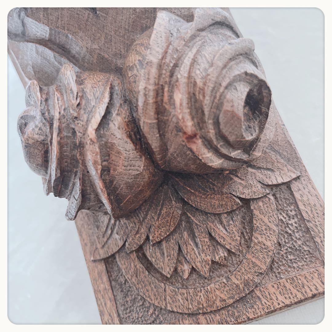 オランダ　Castle Furniture オーク手彫りコーベル　2個セット