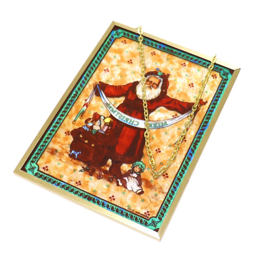 ファーザー・クリスマス ヴィンテージ ステンドグラス サンタクロース おもちゃ