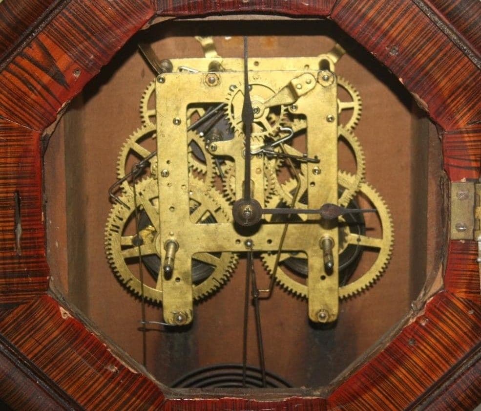 注油・調整・動作確認済 可動品 精工舎 八角柱時計８日巻 掛時計 アンティーク