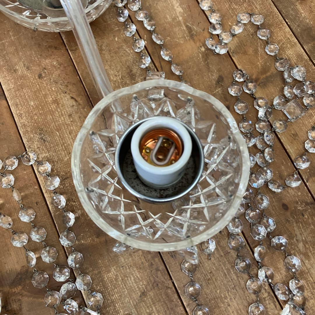 昭和レトロ HOYA ホヤクリスタル ガラス製 シャンデリア