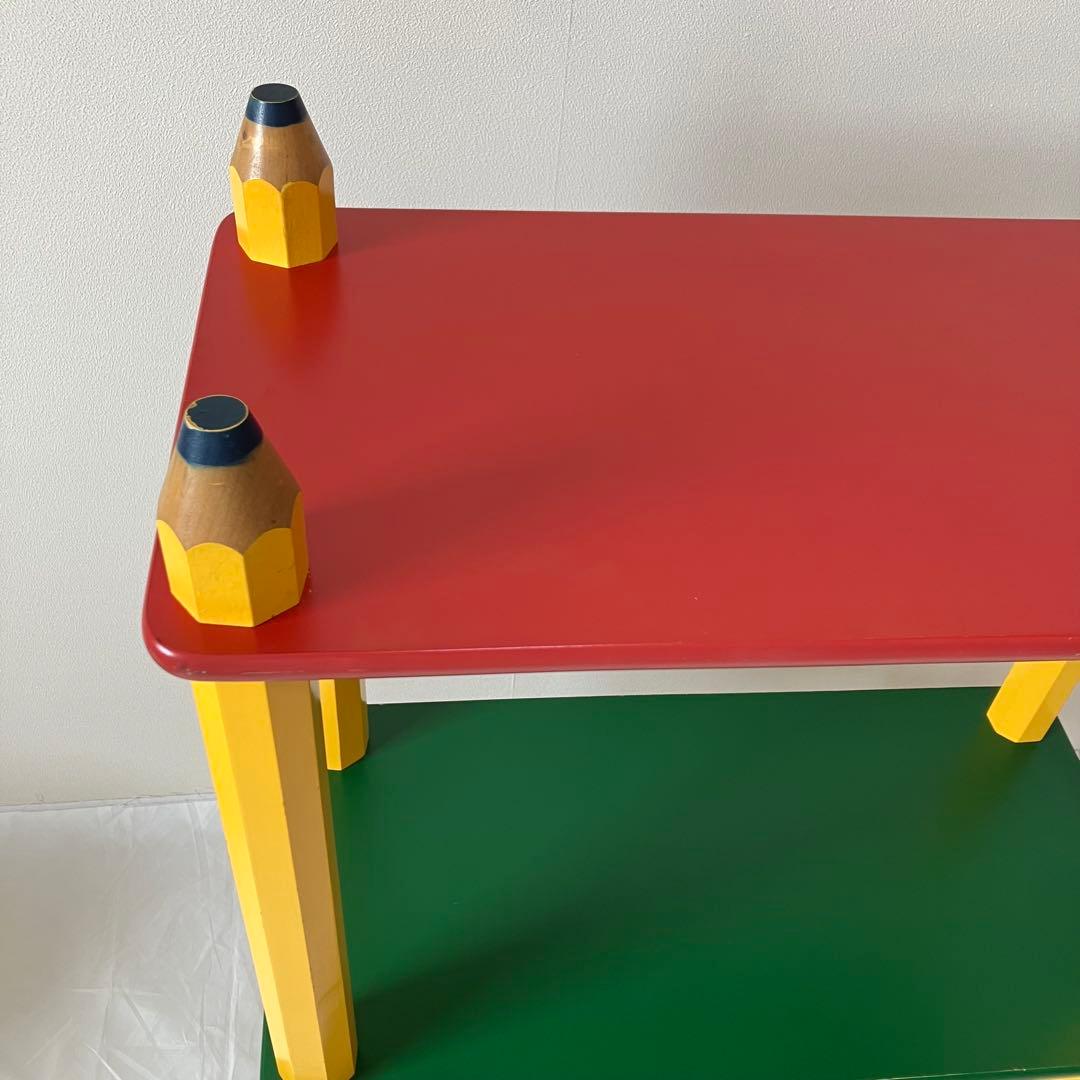 【貴重・昭和レトロ】ピエール・サラのペンシルシェルフ♡えんぴつ3段ラック♡棚