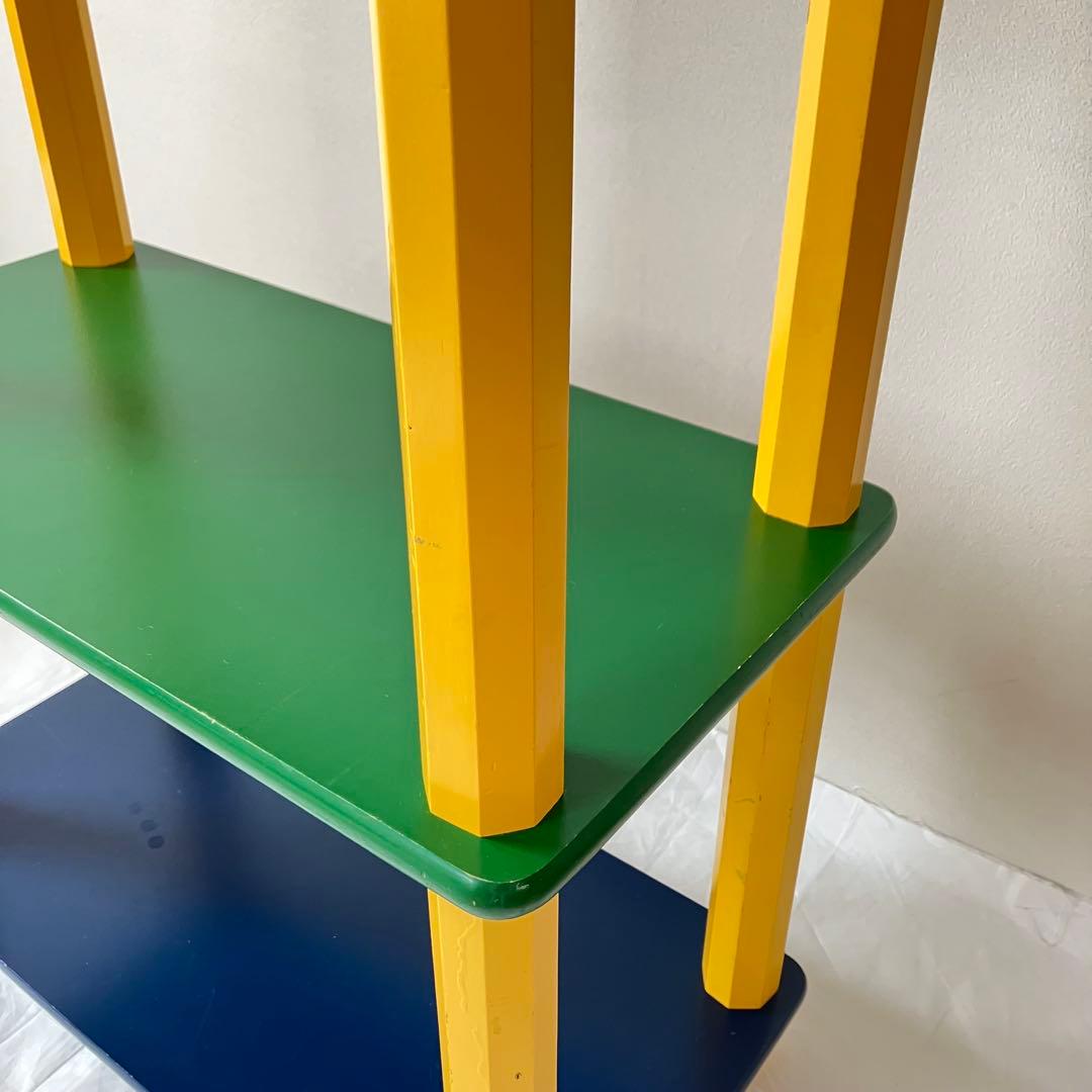 【貴重・昭和レトロ】ピエール・サラのペンシルシェルフ♡えんぴつ3段ラック♡棚