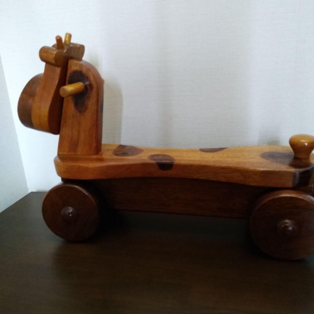 牛の木製インテリア（ハンドメイド）