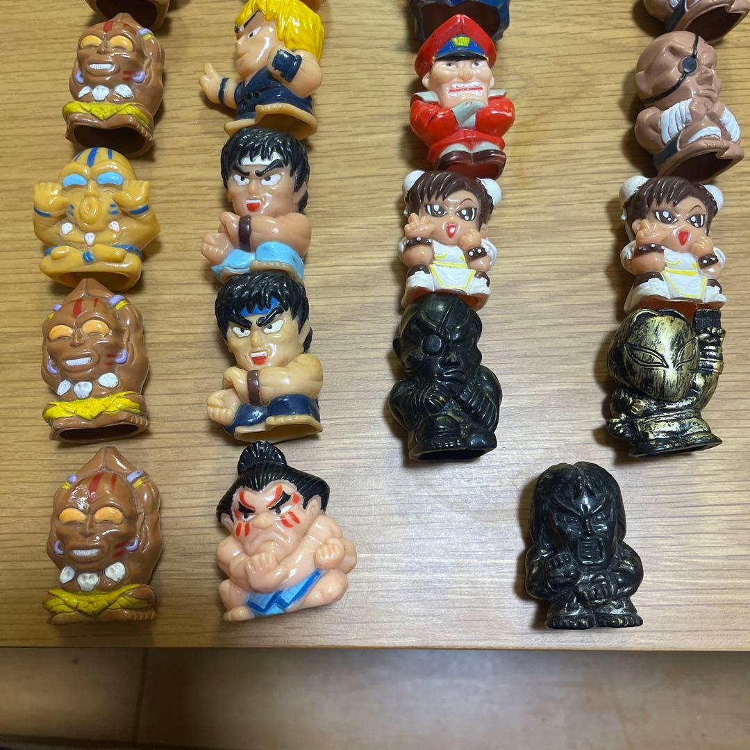 ストリートファイター ゴム人形 フィギュア 指人形 ソフビ 39体セット