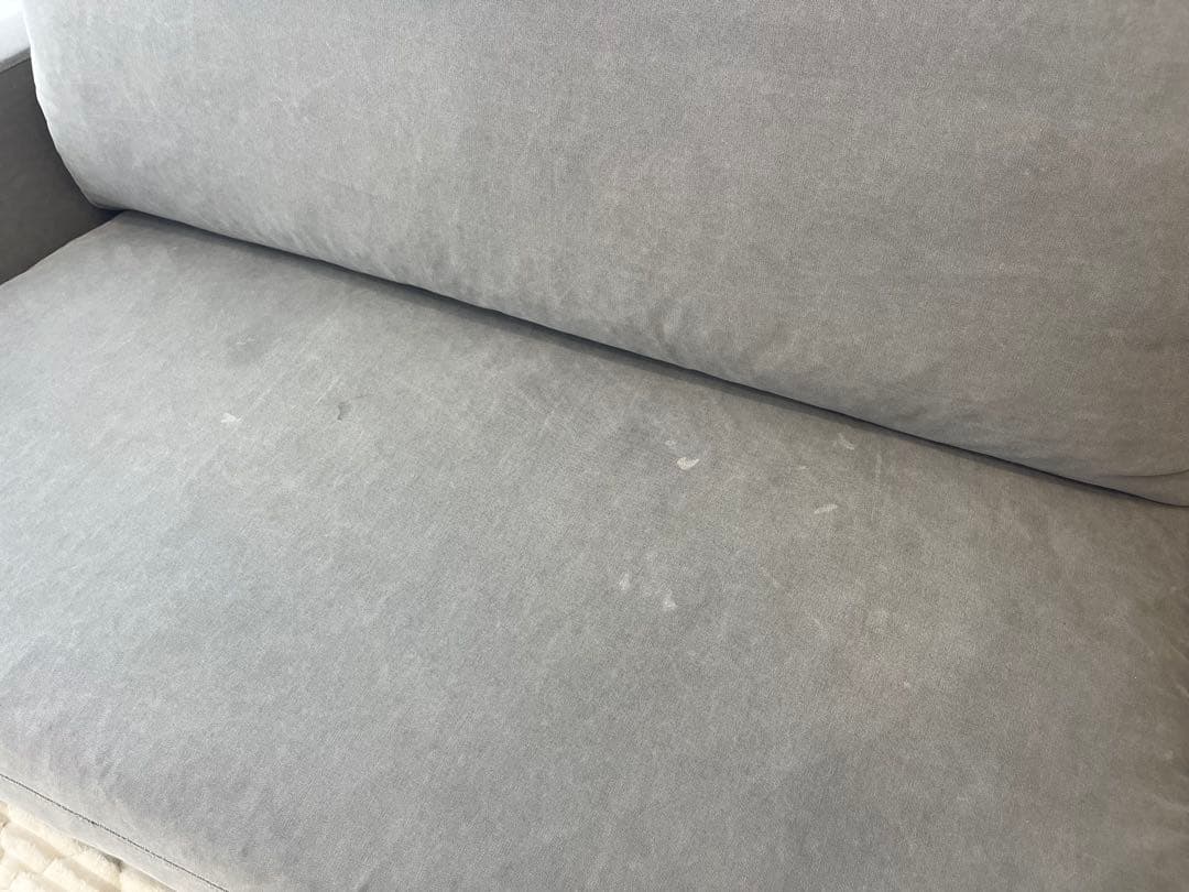 【直接渡し】LAULU カウチソファ 3人掛け ACTUS グレー　L字ソファ