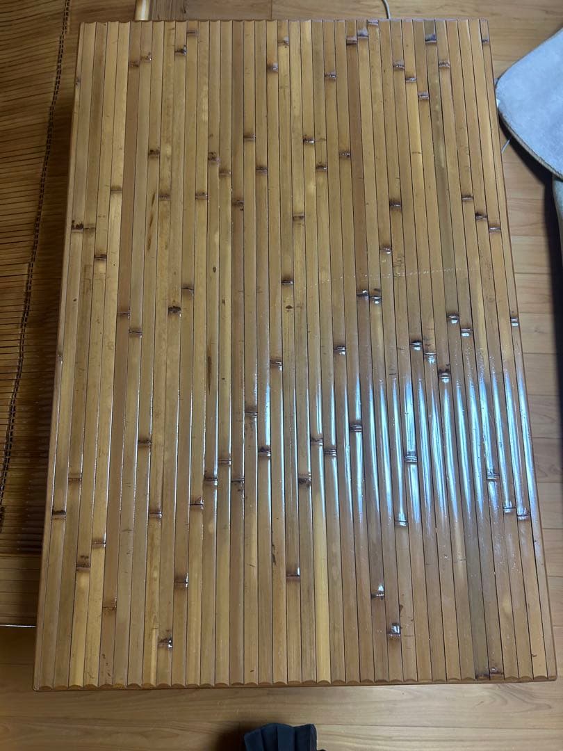 梅里竹芸　キャスター付きテーブル 万能作業台