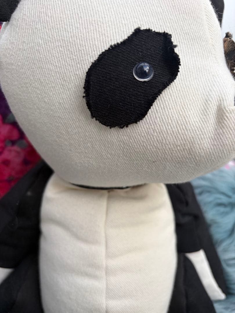 デニムパンダのメモリアルベア 出生時の身長・体重・時間・お名前入り（オーダー）