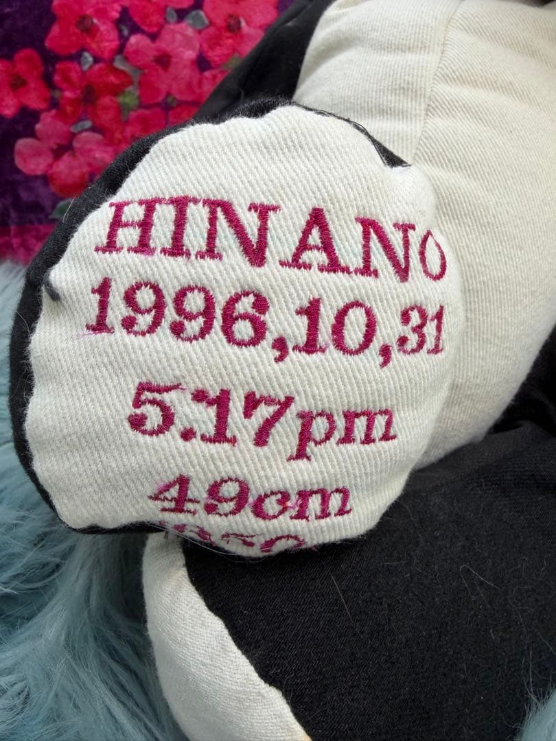 デニムパンダのメモリアルベア 出生時の身長・体重・時間・お名前入り（オーダー）