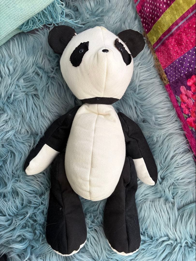 デニムパンダのメモリアルベア 出生時の身長・体重・時間・お名前入り（オーダー）