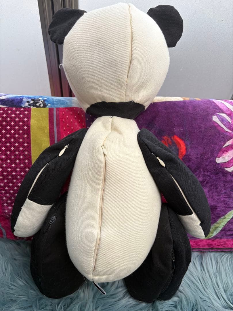 デニムパンダのメモリアルベア 出生時の身長・体重・時間・お名前入り（オーダー）