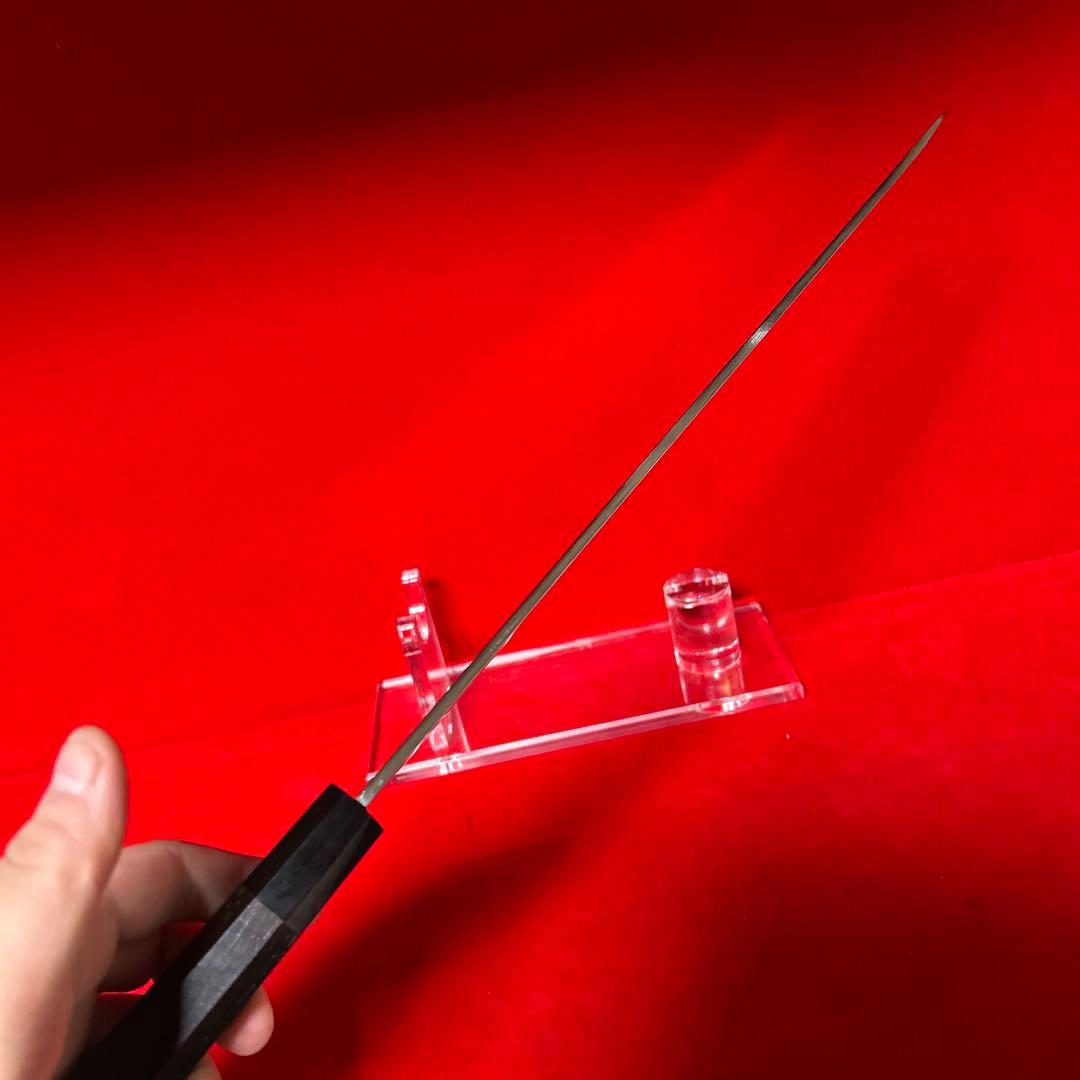 包丁　柳刃　尺　鏡面仕上げ　箱付　未使用品