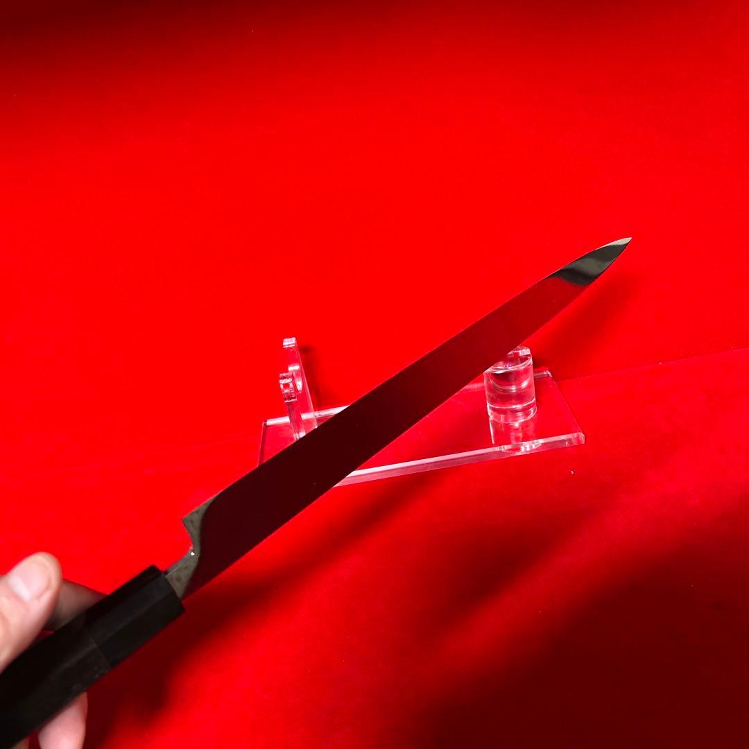 包丁　柳刃　尺　鏡面仕上げ　箱付　未使用品