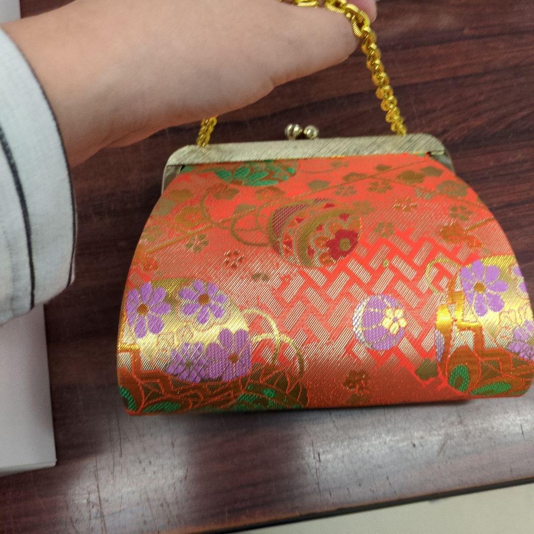 七五三 はこせこセット 21センチ未使用訳ありタグ付きオレンジ