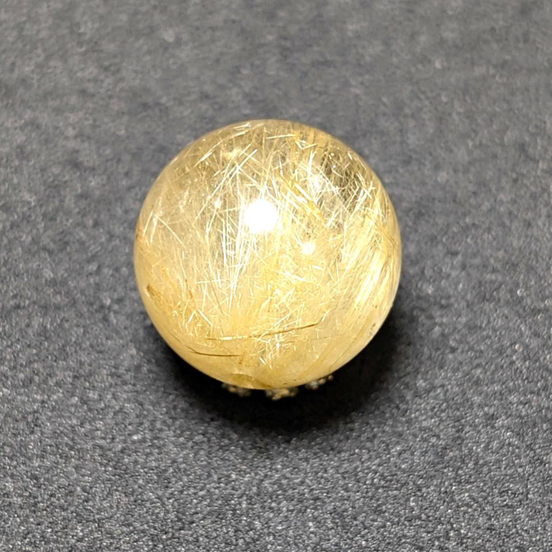 【濃密・濃厚】ゴールドルチルクォーツ 粒売り 12ミリ 水晶 お守り効果 天然石