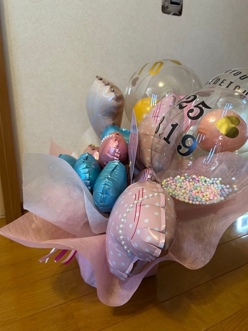 ケーキオムツ、バルーンのセット