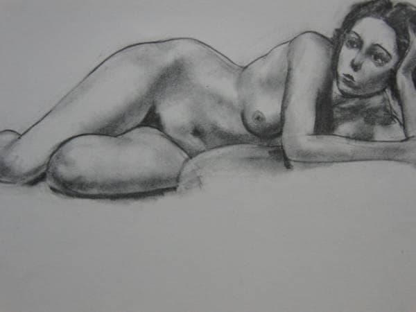 横山潤之助、【裸婦】、希少画集画、新品高級額・額装付、大判、状態良好