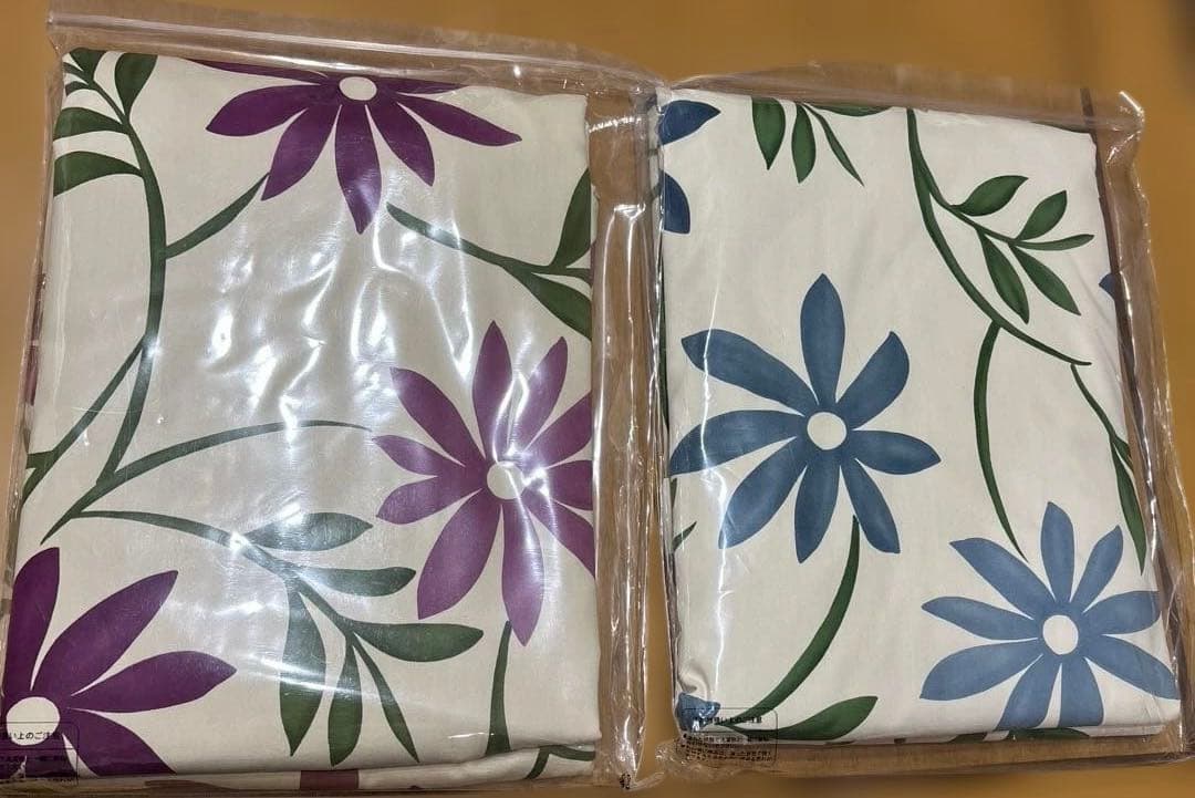 新品未使用 シビラ カンポ　ワインとブルー　掛ふとんカバー シングルロング SL