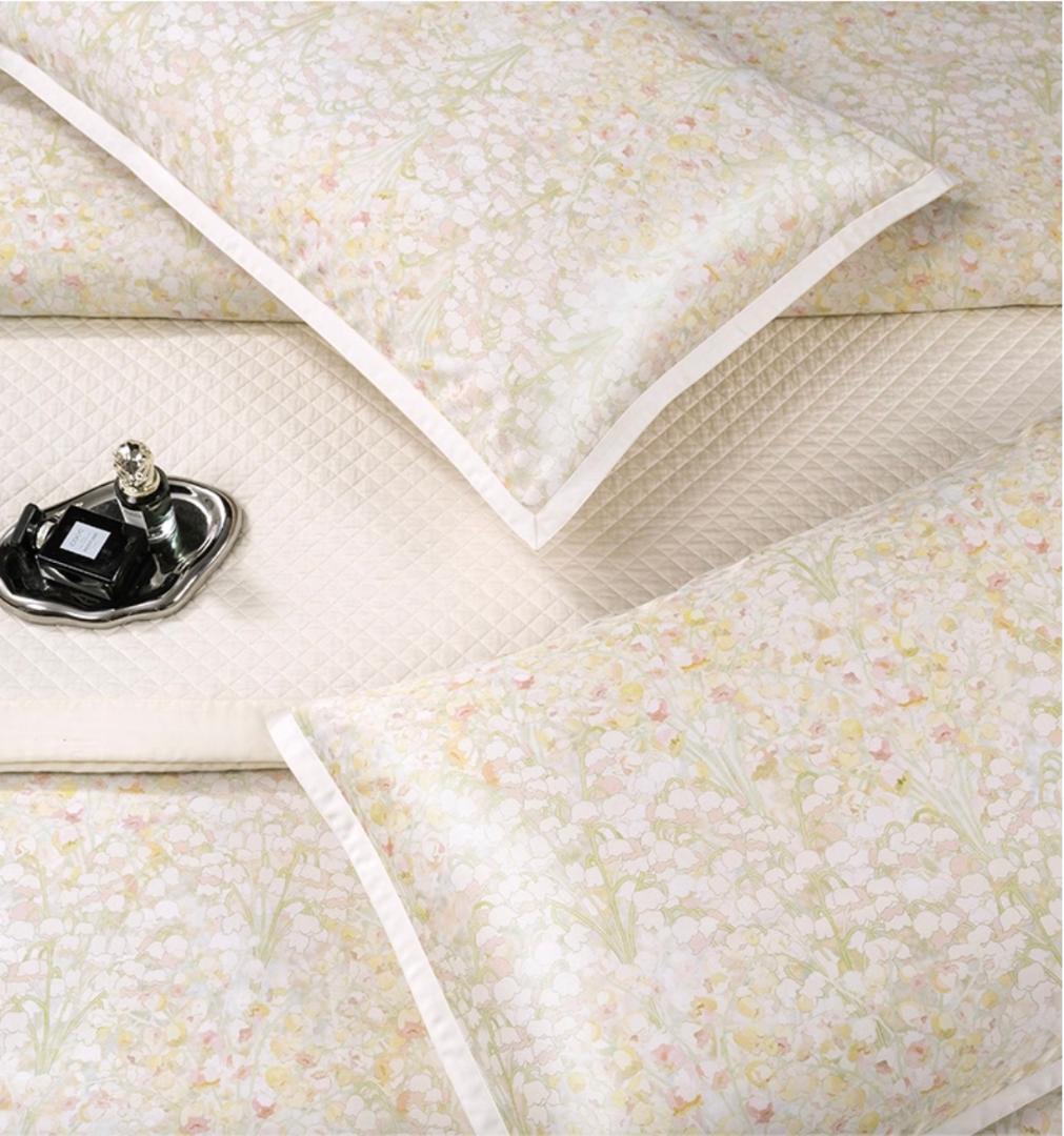 サイズオーダー可 すずらん エジプト超長綿 600TC ベッドシーツ ４点セット