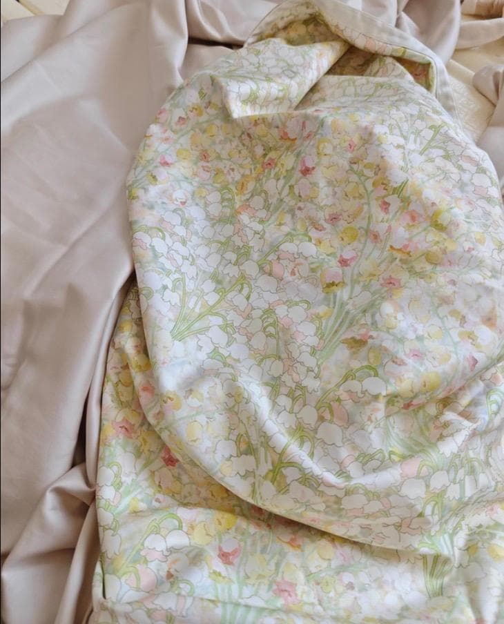 サイズオーダー可 すずらん エジプト超長綿 600TC ベッドシーツ ４点セット