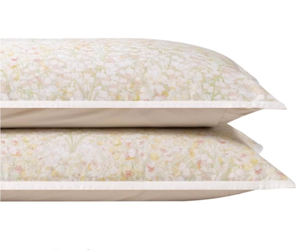 サイズオーダー可 すずらん エジプト超長綿 600TC ベッドシーツ ４点セット