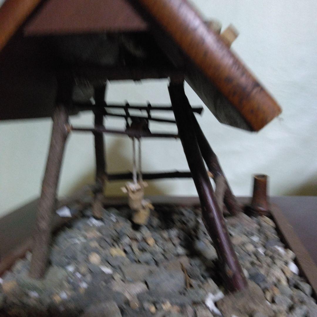 伝統的日本のミニチュア建物セット はさば　井戸