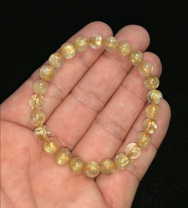 【お買い得】エンジェルヘアルチルクォーツ《２本セット》ブレスレット　良質　美品