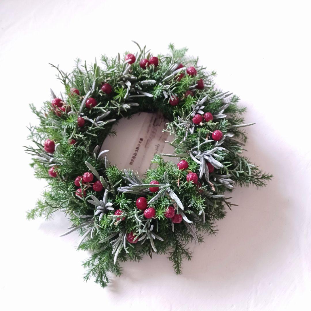 【魔女の棲む森 ～berry berry～】ドライフラワー クリスマスリース