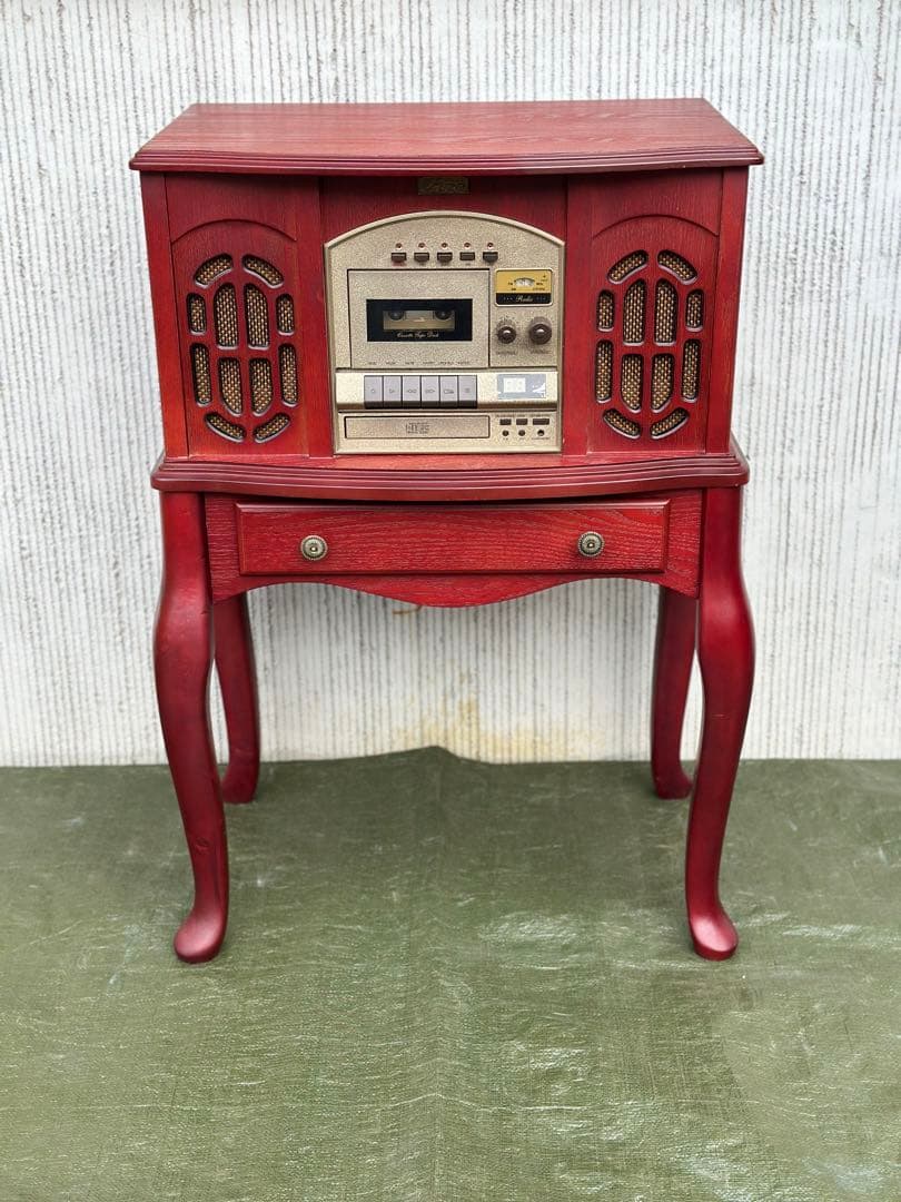 【コンソール】木製　猫足　花台　飾り台　収納　インテリア◎