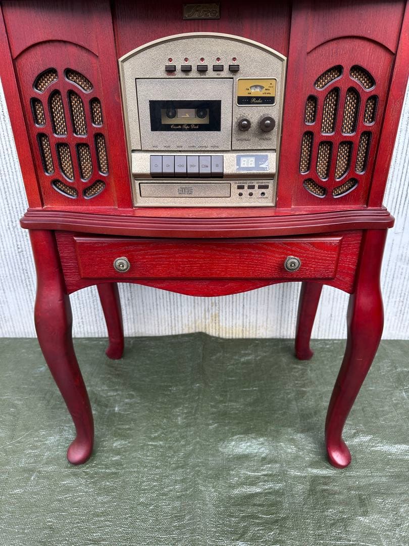 【コンソール】木製　猫足　花台　飾り台　収納　インテリア◎