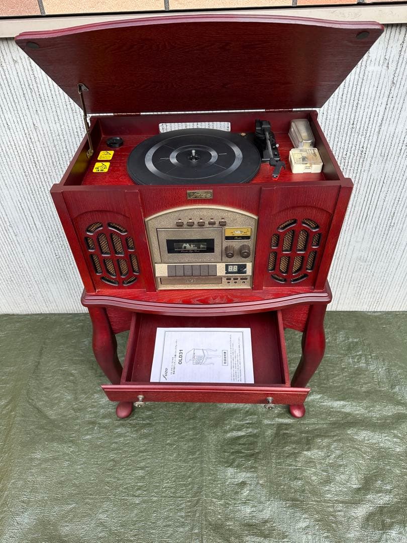 【コンソール】木製　猫足　花台　飾り台　収納　インテリア◎