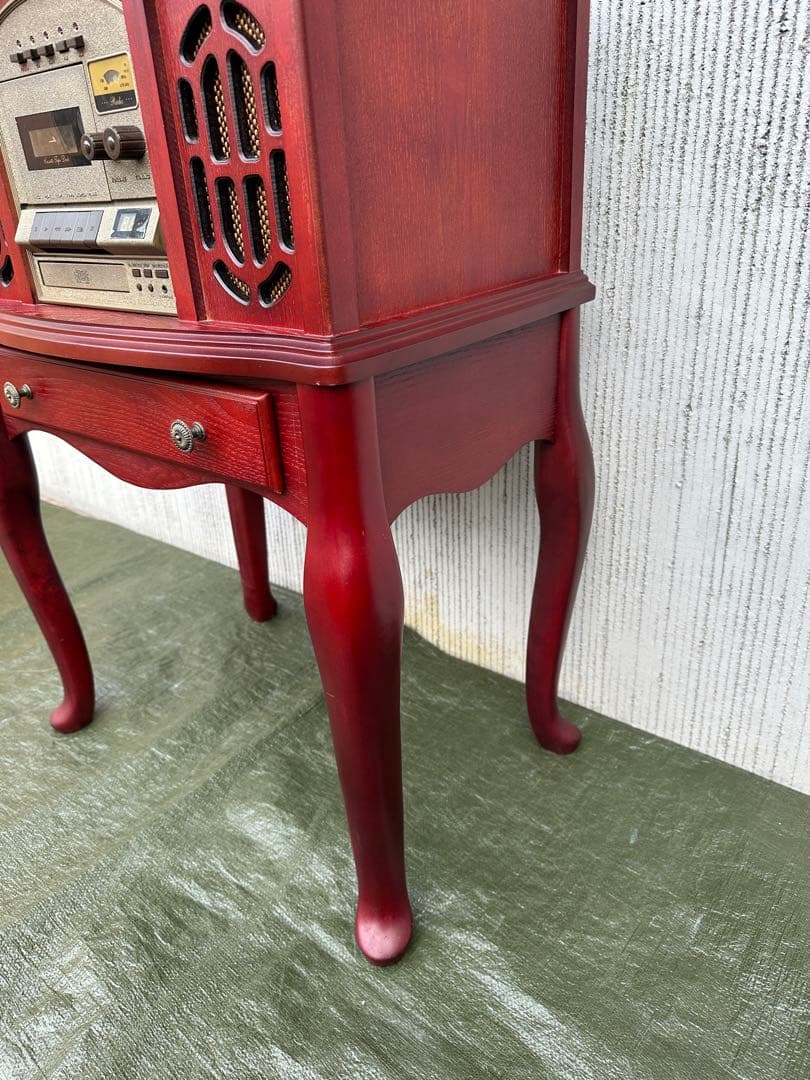 【コンソール】木製　猫足　花台　飾り台　収納　インテリア◎