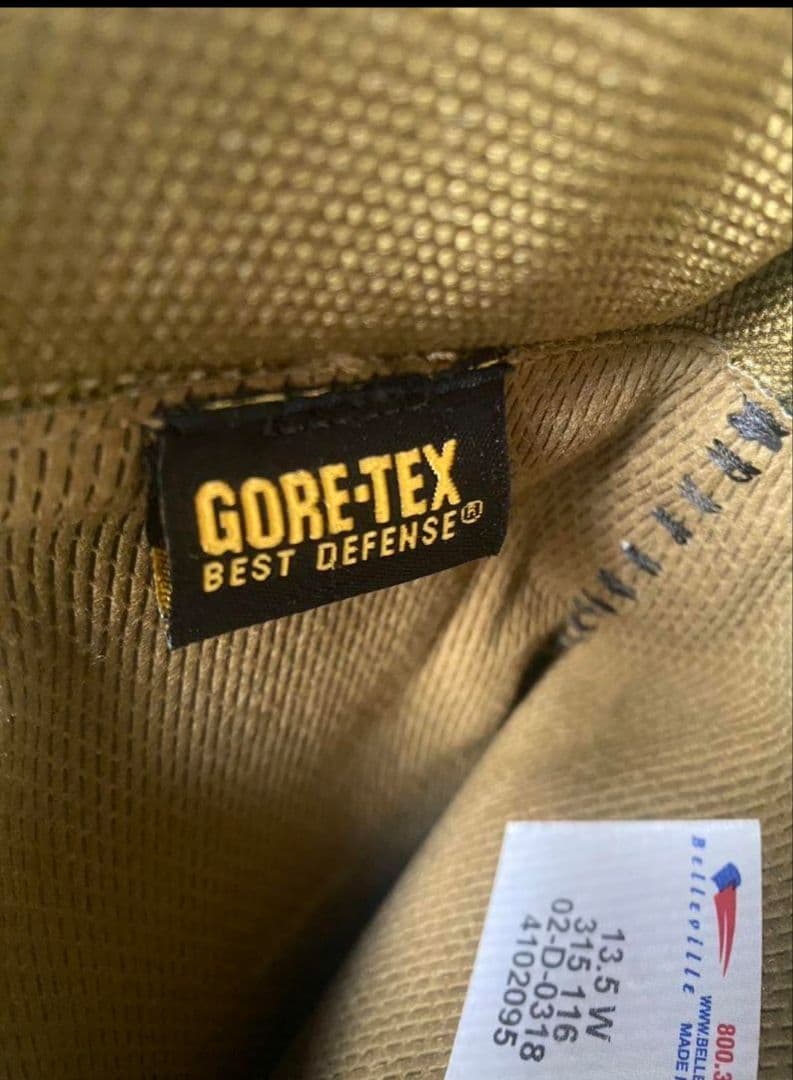 未使用 ミリタリーブーツ【BELLEVILLE GORE–TEX】31.5