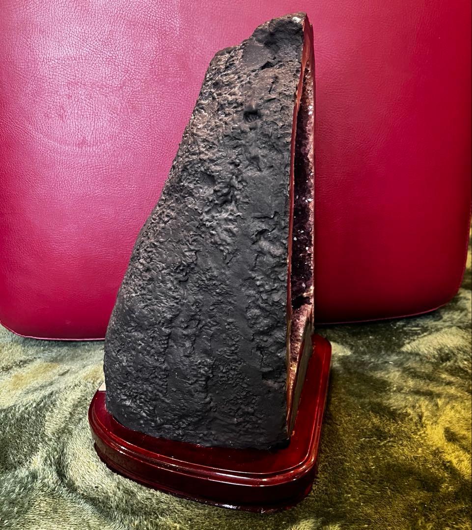 アメジストドーム天然石　原石　高さ約32cm（台座抜き）　9.8kg