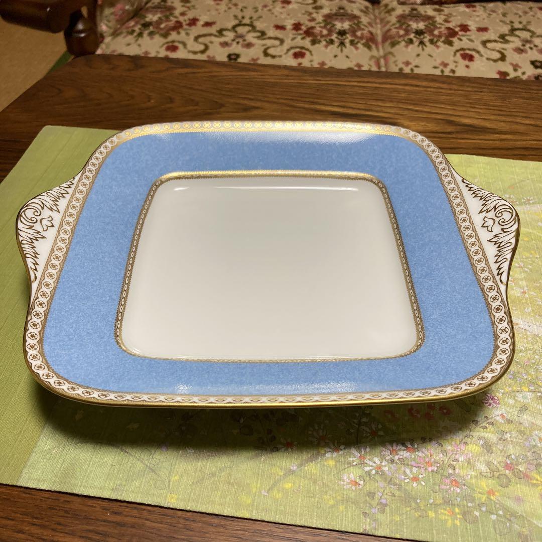 ウェッジウッド　ユーランダーパウダーペールブルー　B&Bプレート