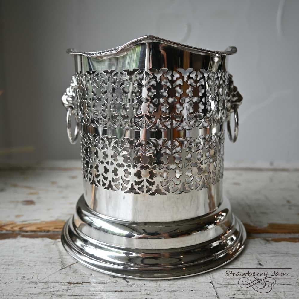 L3405-121 英国アンティーク シルバーP ボトルホルダー ワインホルダー