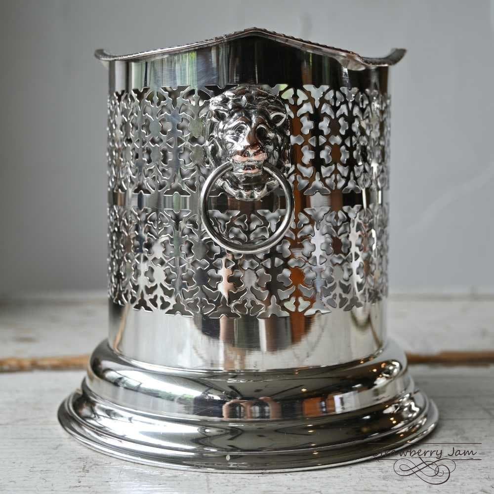 L3405-121 英国アンティーク シルバーP ボトルホルダー ワインホルダー