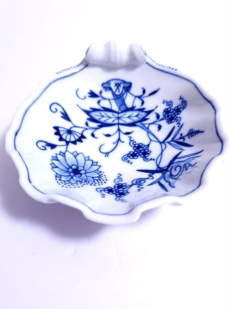 マイセン　MEISSEN ブルーオニオン シェル型ディッシュ5枚セット