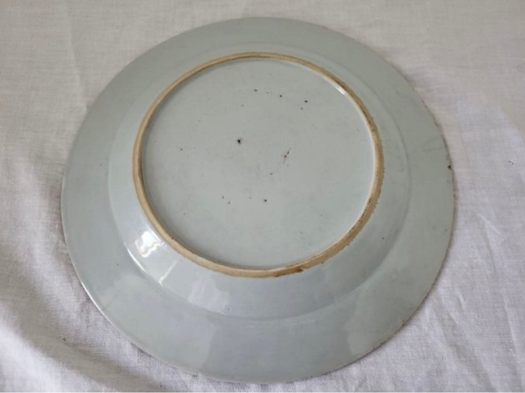 中国古美術品 清の乾隆時代 粉彩草花文皿 本物保証 23cm - メルカリ