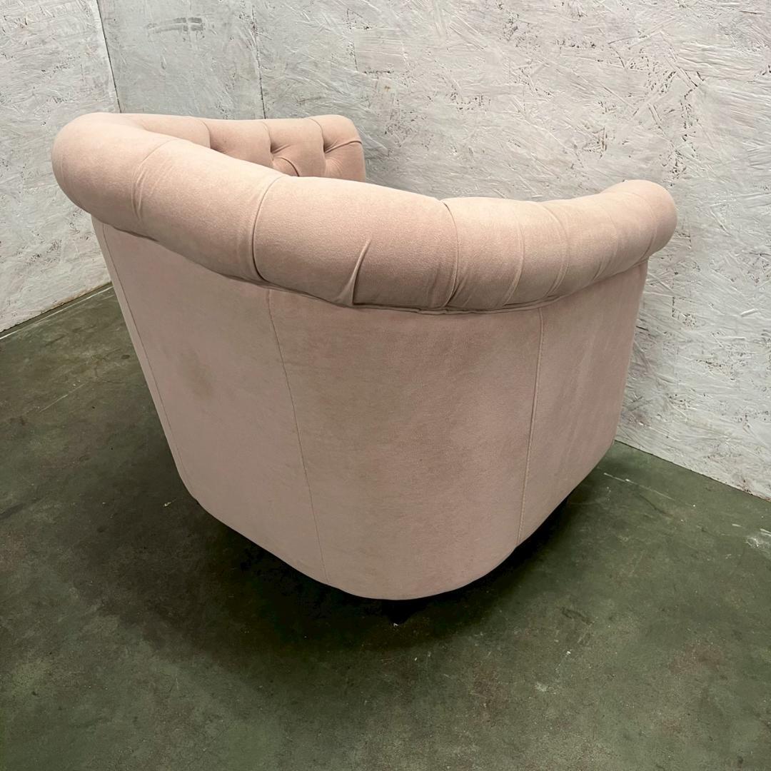 チェスターフィールド 1人掛けソファ ピンク VINCENT ④ A0605