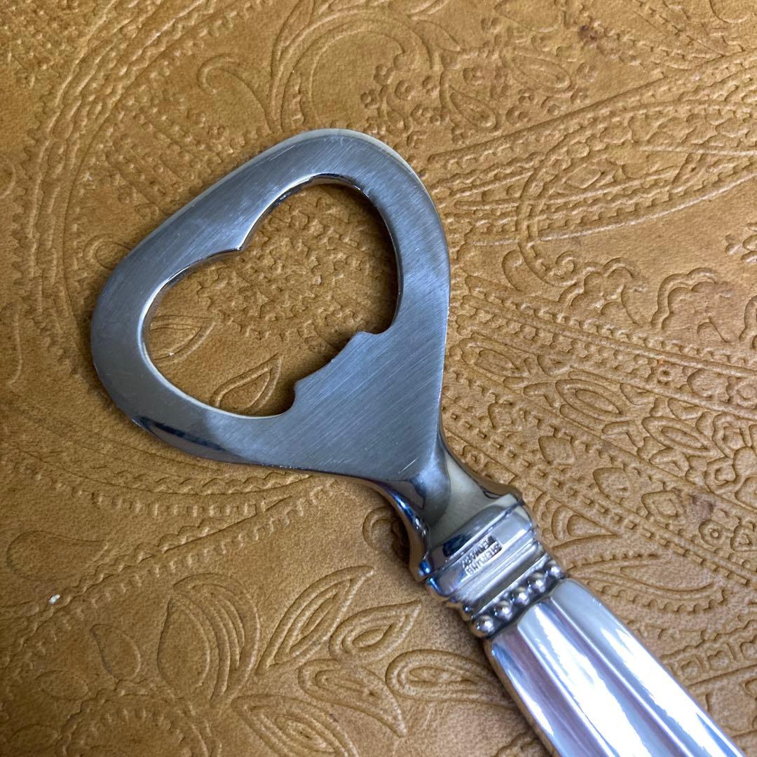 【E 】純銀/約70g ボトルオープナー【Acorn】