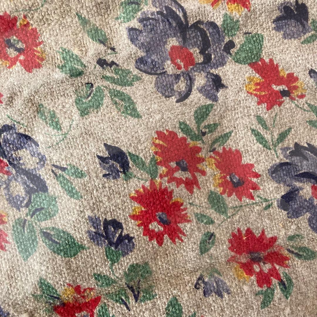 新品 ハグオーワー クッションカバー 2枚セット リネン 花柄