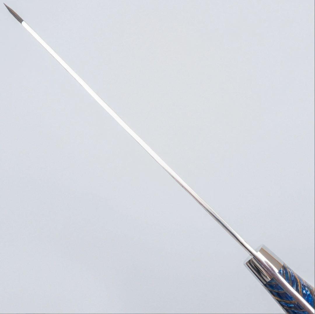 佐治武士　クロス槌目　黒打ち　vg10 文化180mm