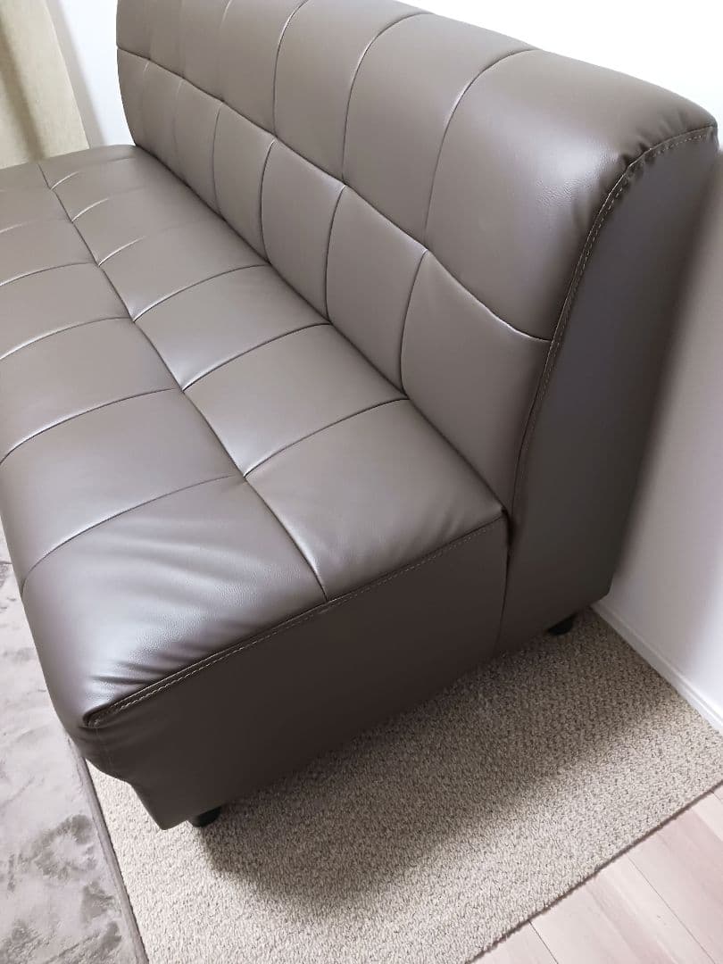 ニトリ　ソファ NSクリーンボックス モカ　幅144cm