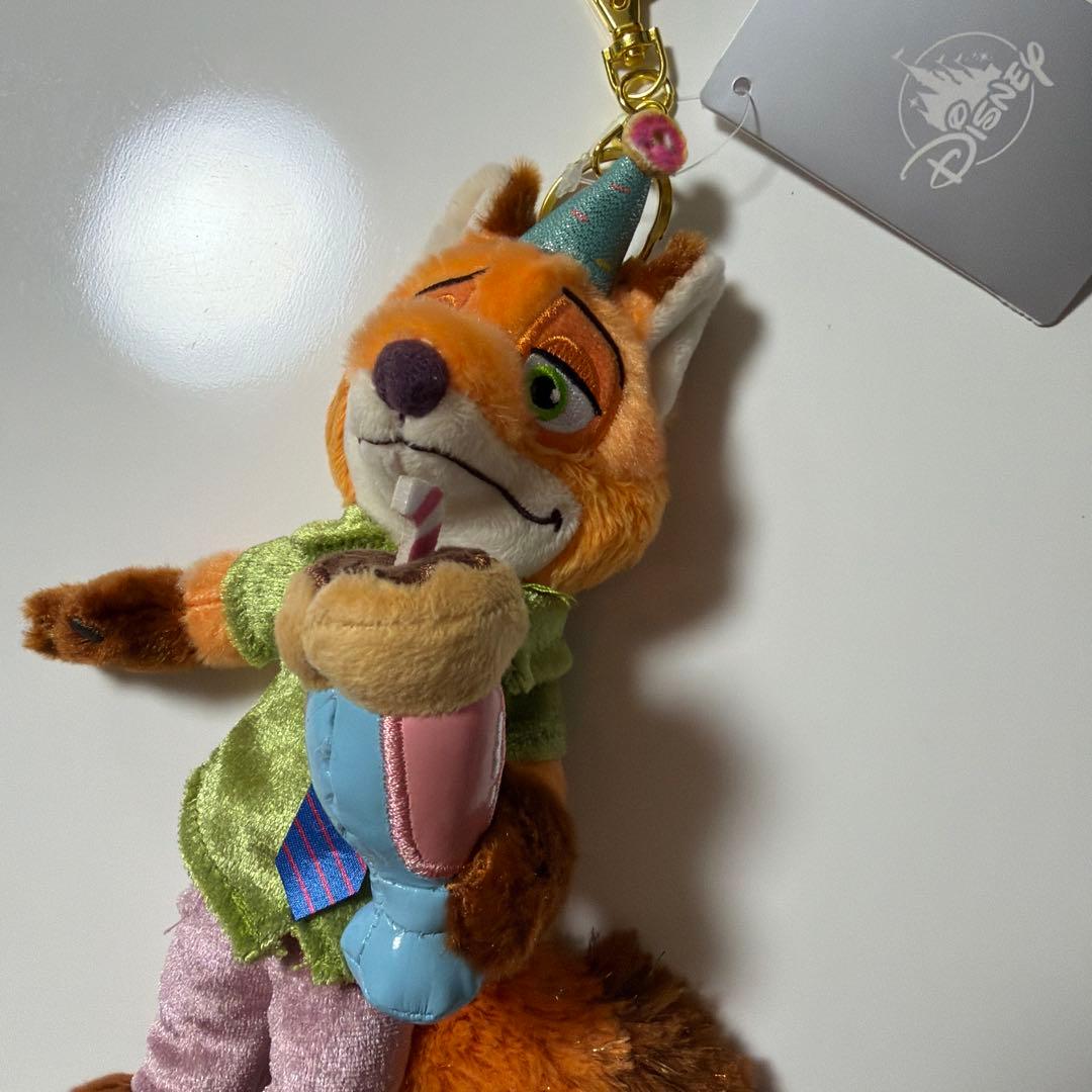 ニック・ワイルドとジュディ・ホップスぬいぐるみキーホルダーキー