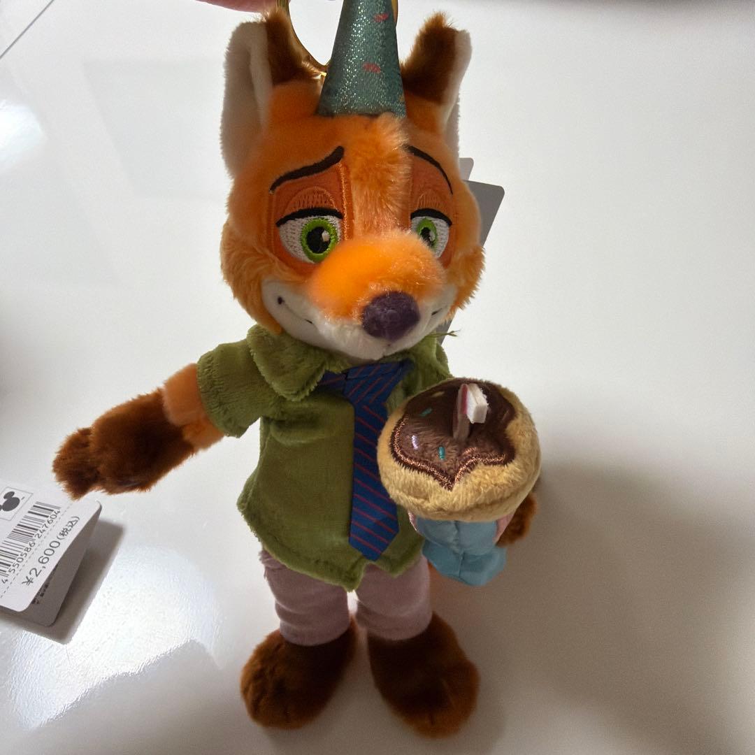 ニック・ワイルドとジュディ・ホップスぬいぐるみキーホルダーキー